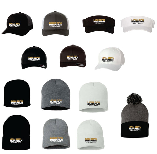 Monarch Softball Hats