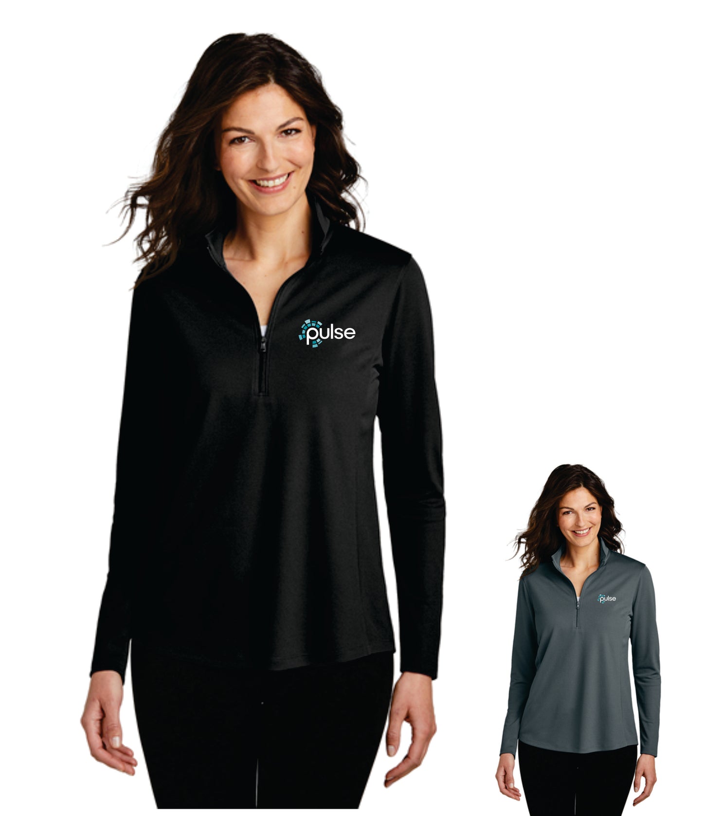 Pulse Ladies 1/4 Zip Long-Sleeve (LK112)