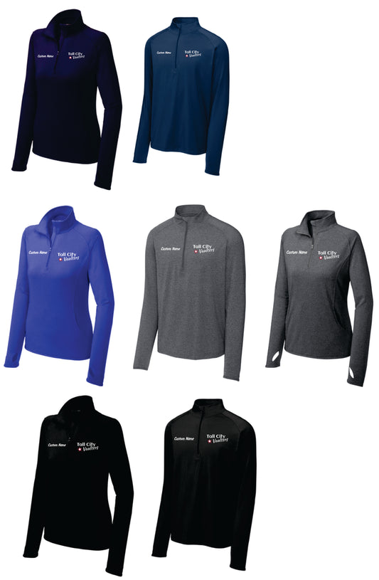 Tall City Vaulters 1/4 Zips, Custom Name INCLUDED