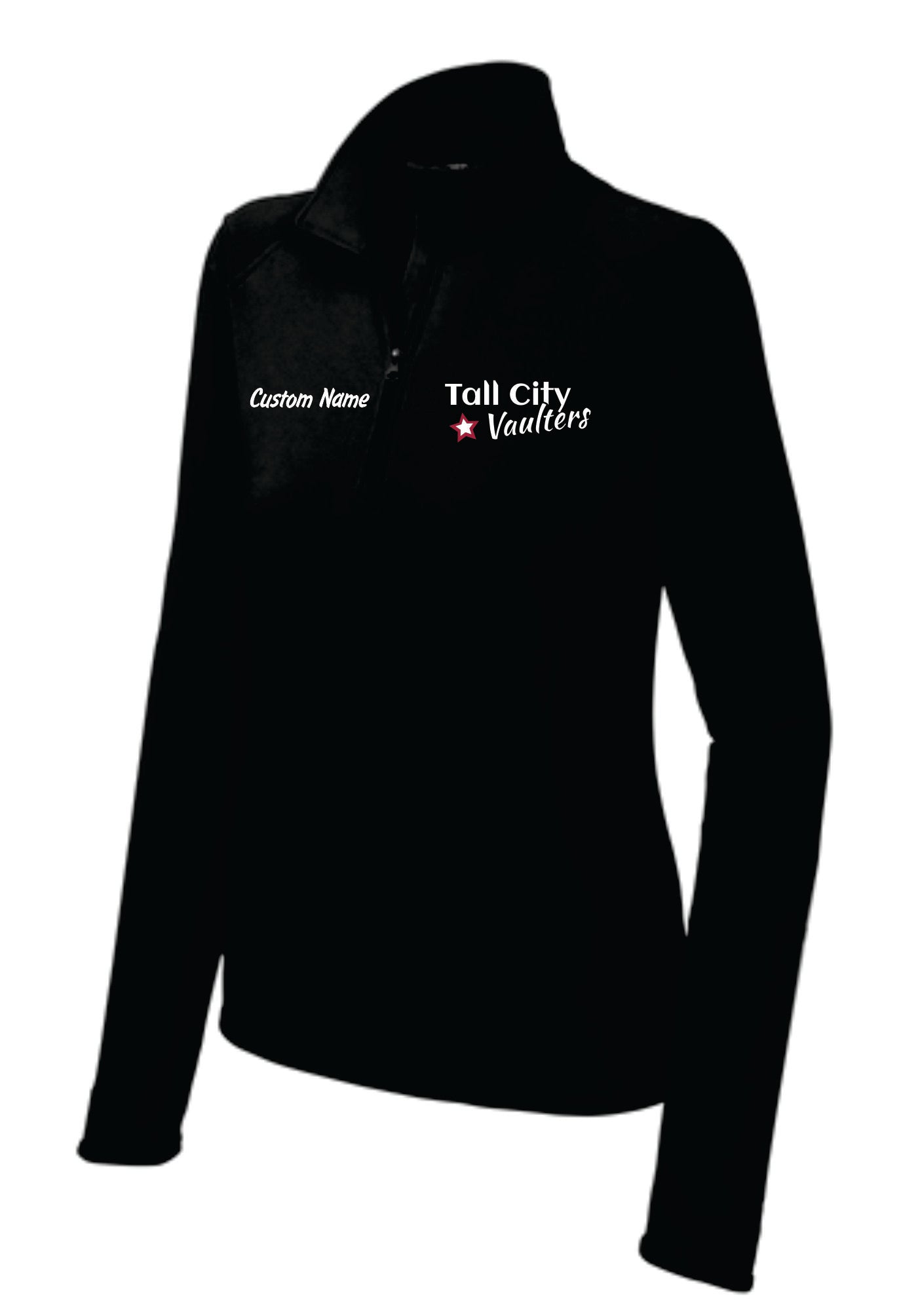 Tall City Vaulters 1/4 Zips, Custom Name INCLUDED