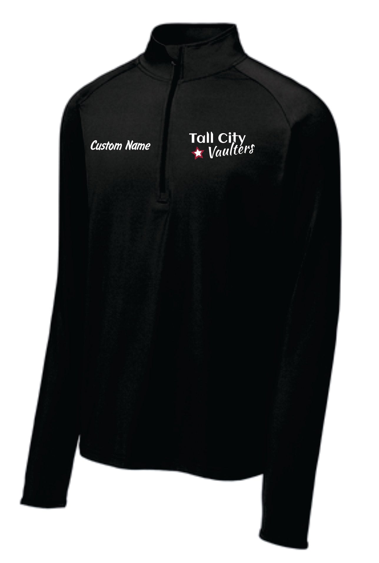 Tall City Vaulters 1/4 Zips, Custom Name INCLUDED