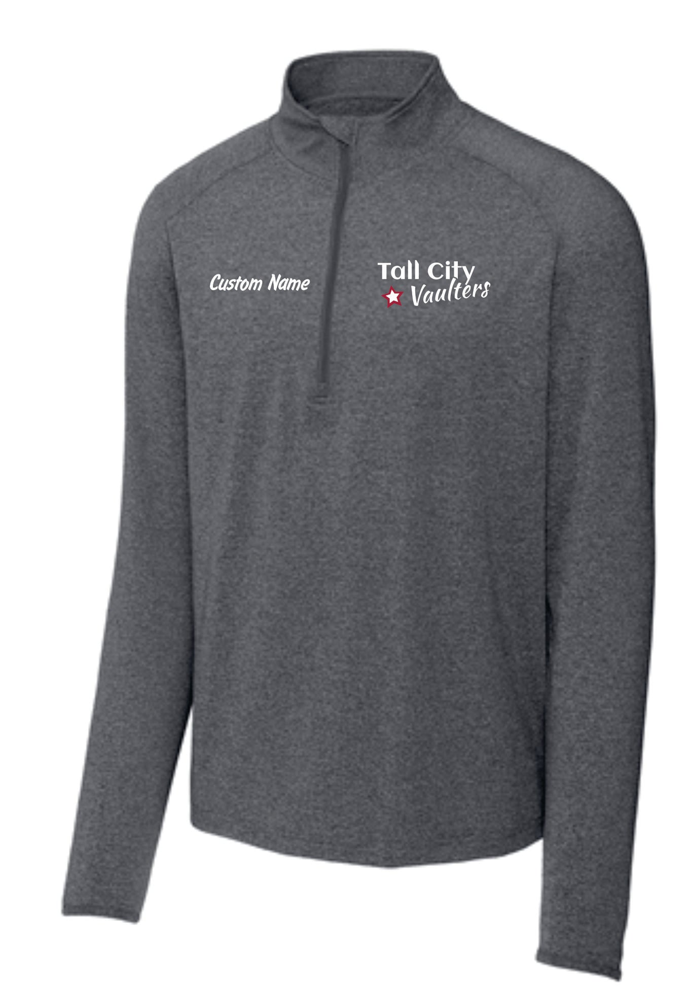 Tall City Vaulters 1/4 Zips, Custom Name INCLUDED