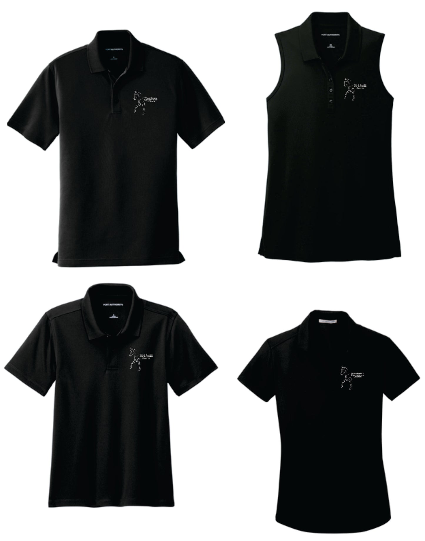 Wind Dance Equestrian Center Adult and Youth Embroidered Polos