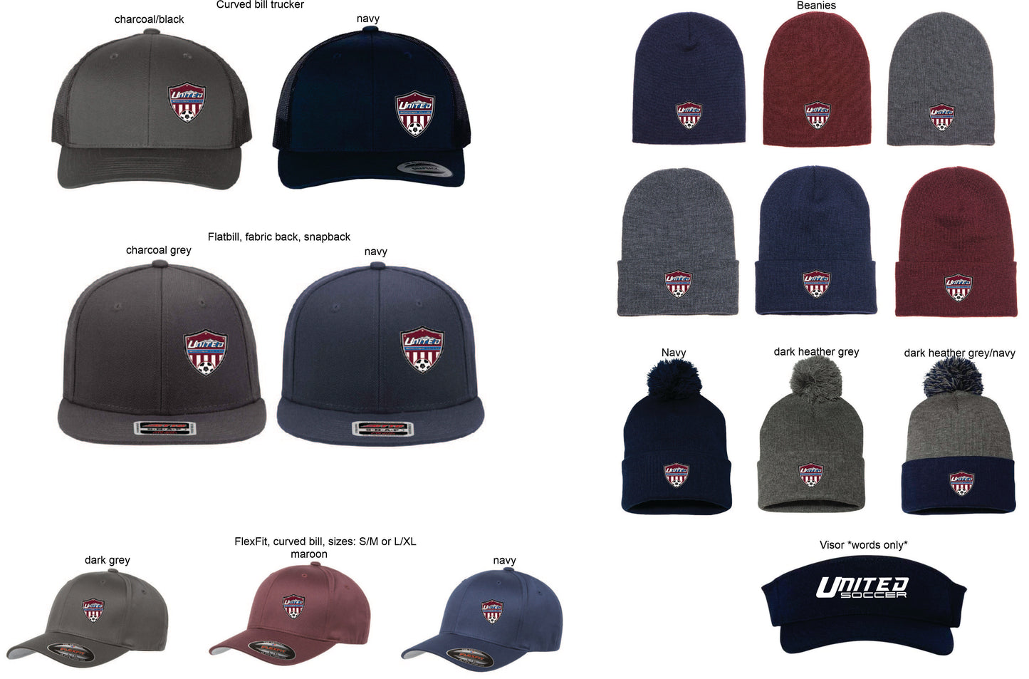 United Soccer Club Embroidered Headwear