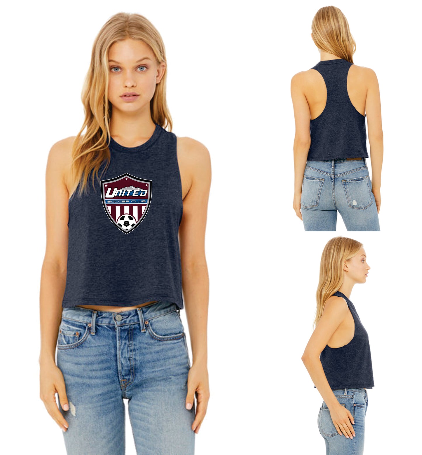 United Soccer Club BELLA + CANVAS Tanks & Baseball Raglan