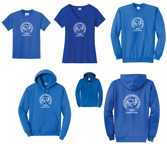 2025 Sarah Milner Elementary Spiritwear Royal Blue Apparel