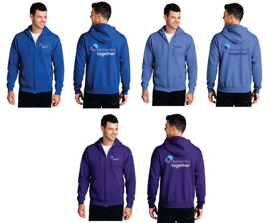 Dementia Together Logo'd Full Zip Hoodies