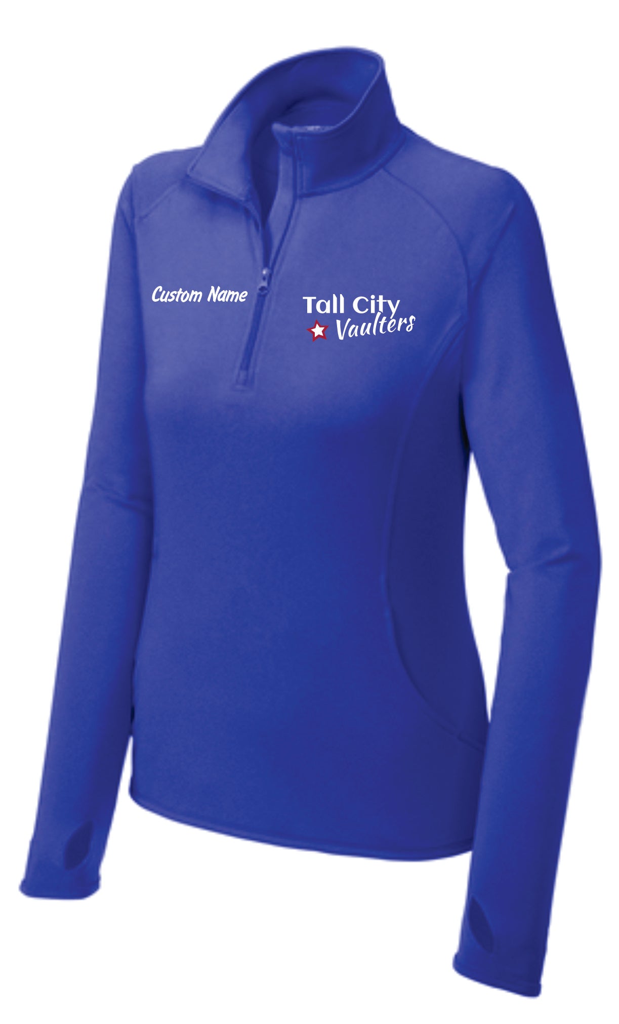 Tall City Vaulters 1/4 Zips, Custom Name INCLUDED