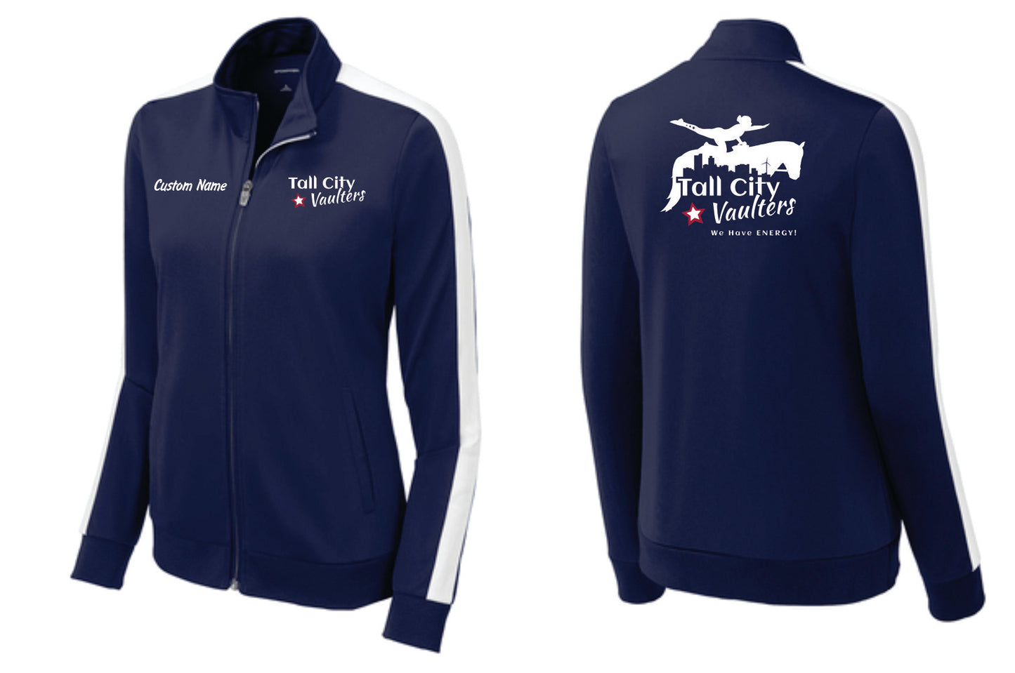 Tall City Vaulters Warmup Tops, Custom Name INCLUDED