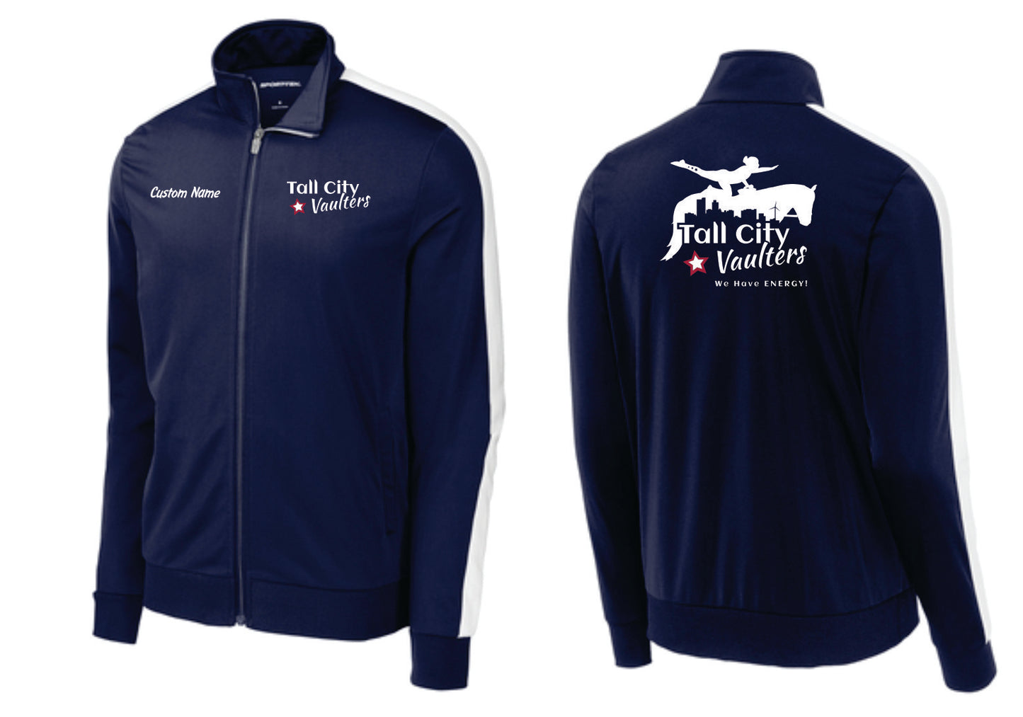 Tall City Vaulters Warmup Tops, Custom Name INCLUDED