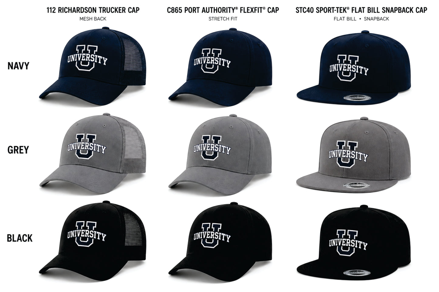 University U Hats