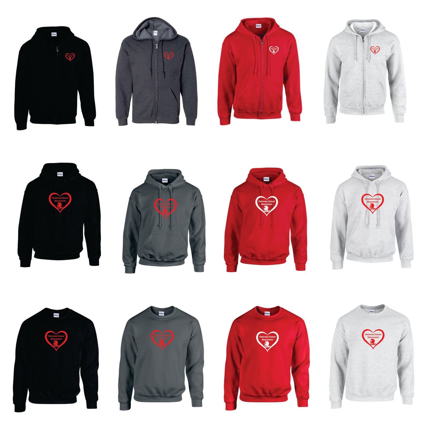 Veterans Honor Monument Hoodies and Pullovers