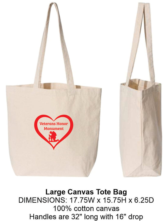 Veterans Honor Monument Canvas Tote