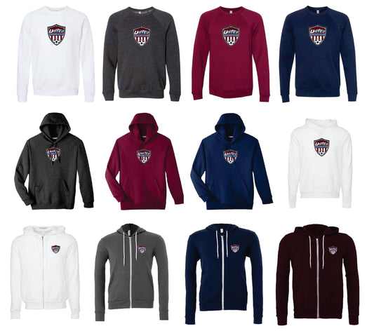 United Soccer Club BELLA + CANVAS Sweatshirts